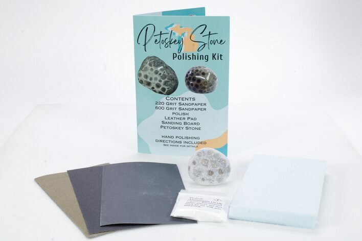 Petoskey Stone (Fossil Coral) Polishing Kits - Photo 1
